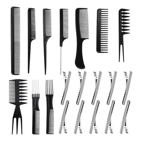 20-Piece Hair Comb & Clips